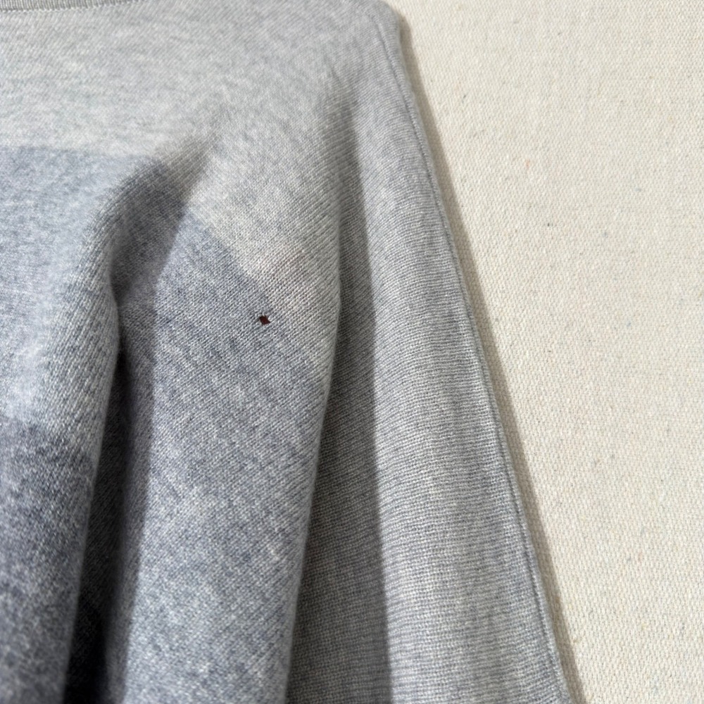 Eskandar Sweater Women One Size Gray Black Ombre Striped Cashmere Oversized Boxy - Picture 5 of 10